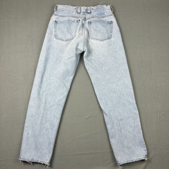 Diesel Jeans Men 34x32 Blue Button Fly Straight Leg Y2K Dingy Distressed - Picture 10 of 14